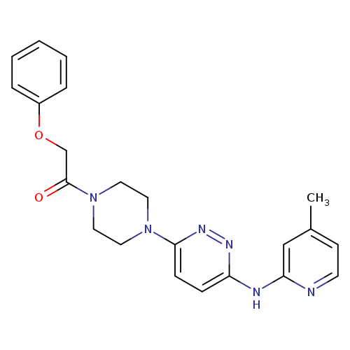 1-(4-{6-[(4-methylpyridin-2-yl)amino]pyridazin-3-yl}piperazin-1-yl)-2-phenoxyethan-1-one