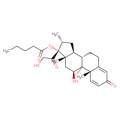 9-Fluoro-11b,17,21-trihydroxy-16a-methylpregna-1,4-diene-3,20-dione 17-valerate
