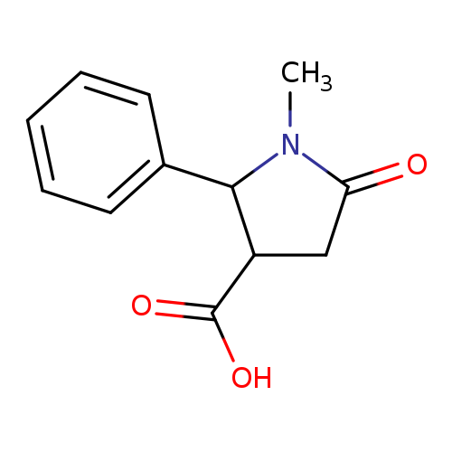 1-Methyl-5-oxo-2-phenylpyrrolidine-3-carboxylic acid