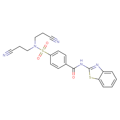 N-(1,3-benzothiazol-2-yl)-4-[bis(2-cyanoethyl)sulfamoyl]benzamide