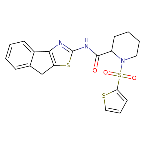 N-{8H-indeno[1,2-d][1,3]thiazol-2-yl}-1-(thiophene-2-sulfonyl)piperidine-2-carboxamide