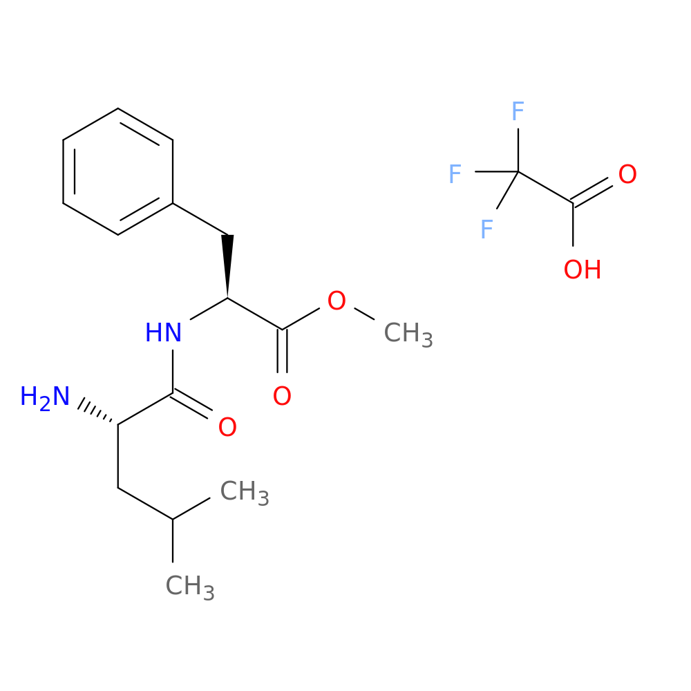 (S)-Methyl 2-((s)-2-amino-4-methylpentanamido)-3-phenylpropanoate 2,2,2-trifluoroacetate