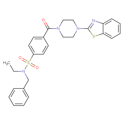 4-[4-(1,3-benzothiazol-2-yl)piperazine-1-carbonyl]-N-benzyl-N-ethylbenzene-1-sulfonamide
