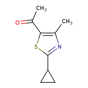 1-(2-cyclopropyl-4-methyl-1,3-thiazol-5-yl)ethan-1-one