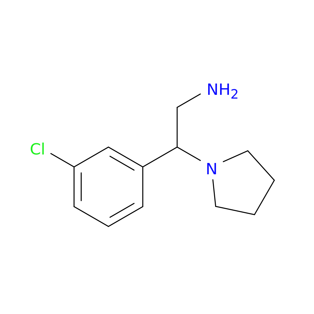 2-(3-chlorophenyl)-2-(pyrrolidin-1-yl)ethan-1-amine