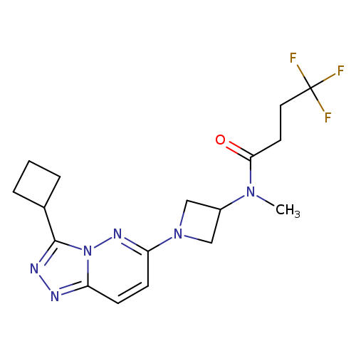 N-(1-{3-cyclobutyl-[1,2,4]triazolo[4,3-b]pyridazin-6-yl}azetidin-3-yl)-4,4,4-trifluoro-N-methylbutanamide
