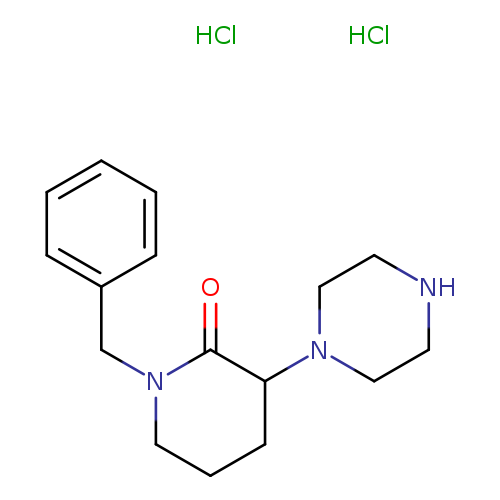 1-benzyl-3-(piperazin-1-yl)piperidin-2-one dihydrochloride
