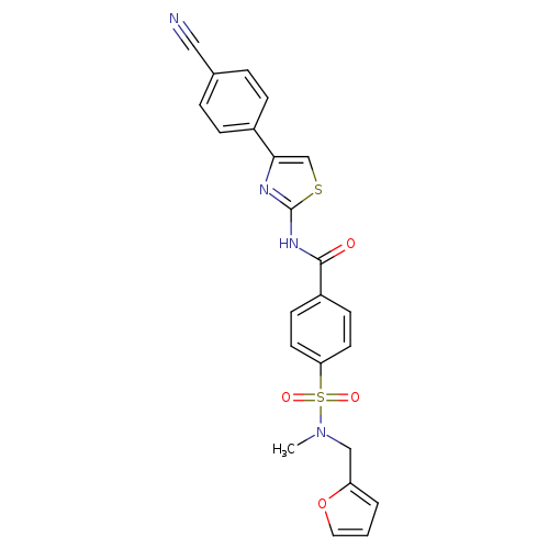 N-[4-(4-cyanophenyl)-1,3-thiazol-2-yl]-4-{[(furan-2-yl)methyl](methyl)sulfamoyl}benzamide