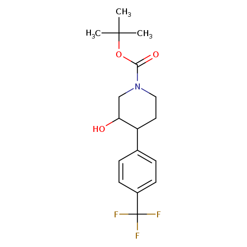 tert-butyl 3-hydroxy-4-[4-(trifluoromethyl)phenyl]piperidine-1-carboxylate