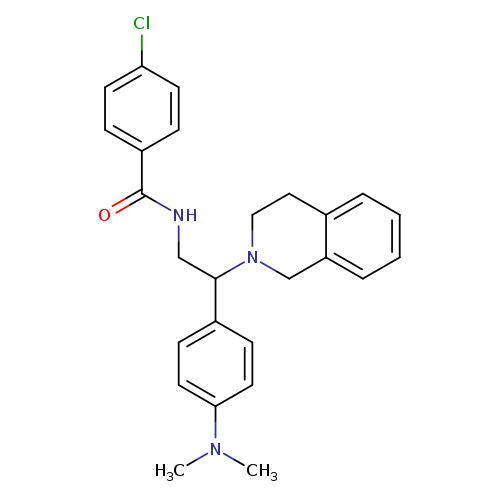 4-chloro-N-{2-[4-(dimethylamino)phenyl]-2-(1,2,3,4-tetrahydroisoquinolin-2-yl)ethyl}benzamide