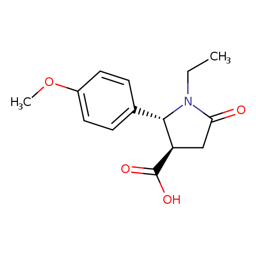 (2R,3R)-1-ETHYL-2-(4-METHOXY-PHENYL)-5-OXO-PYRROLIDINE-3-CARBOXYLIC ACID