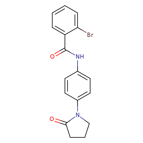 2-bromo-N-[4-(2-oxopyrrolidin-1-yl)phenyl]benzamide