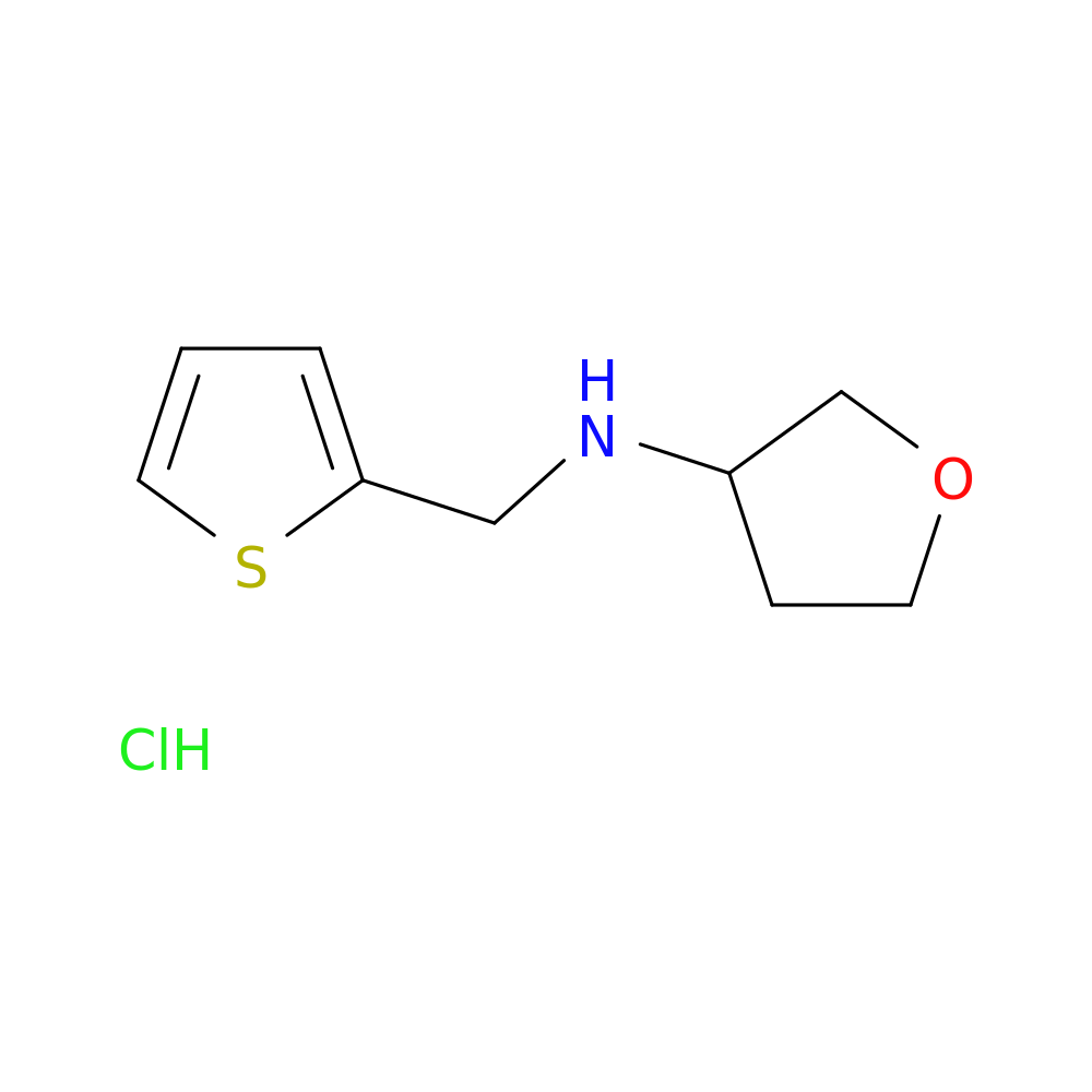 N-[(thiophen-2-yl)methyl]oxolan-3-amine hydrochloride