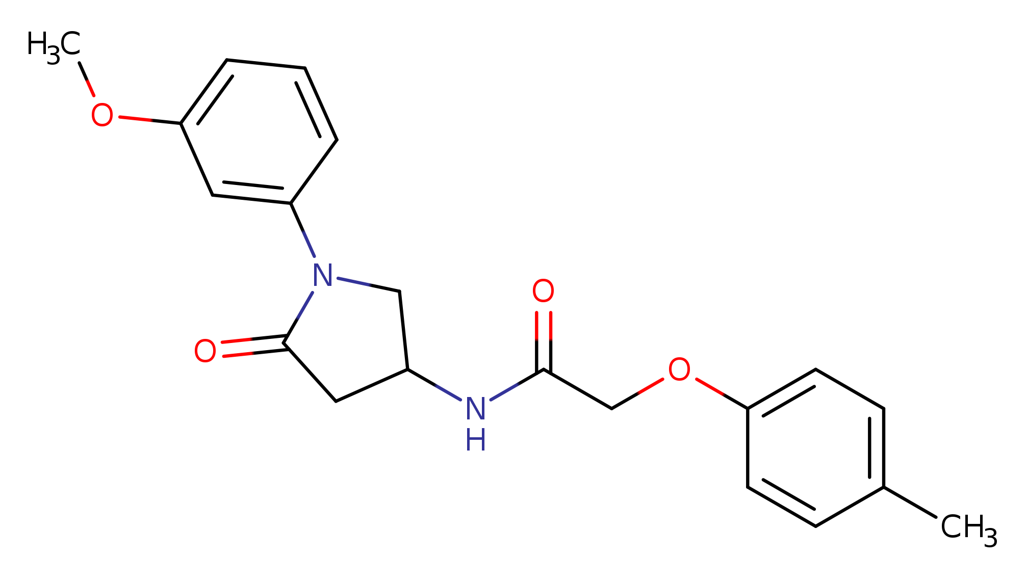 N-[1-(3-methoxyphenyl)-5-oxopyrrolidin-3-yl]-2-(4-methylphenoxy)acetamide