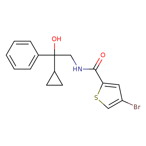 4-bromo-N-(2-cyclopropyl-2-hydroxy-2-phenylethyl)thiophene-2-carboxamide