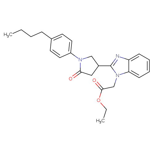 ethyl 2-{2-[1-(4-butylphenyl)-5-oxopyrrolidin-3-yl]-1H-1,3-benzodiazol-1-yl}acetate