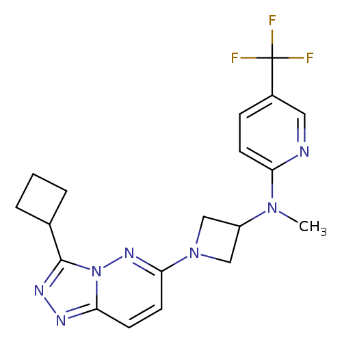 N-(1-{3-cyclobutyl-[1,2,4]triazolo[4,3-b]pyridazin-6-yl}azetidin-3-yl)-N-methyl-5-(trifluoromethyl)pyridin-2-amine