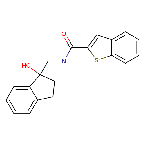 N-[(1-hydroxy-2,3-dihydro-1H-inden-1-yl)methyl]-1-benzothiophene-2-carboxamide
