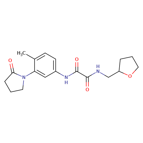 N'-[4-methyl-3-(2-oxopyrrolidin-1-yl)phenyl]-N-[(oxolan-2-yl)methyl]ethanediamide
