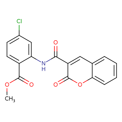 methyl 4-chloro-2-(2-oxo-2H-chromene-3-amido)benzoate