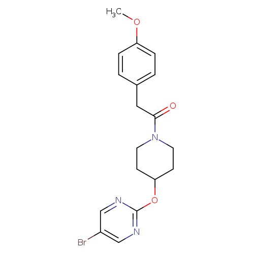 1-{4-[(5-bromopyrimidin-2-yl)oxy]piperidin-1-yl}-2-(4-methoxyphenyl)ethan-1-one