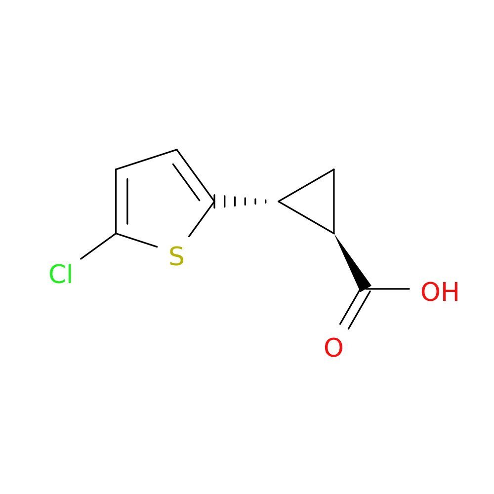 rac-(1R,2R)-2-(5-chlorothiophen-2-yl)cyclopropane-1-carboxylic acid