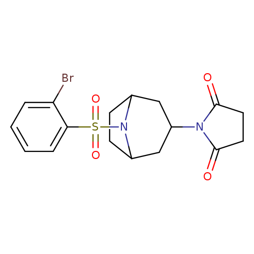 1-[8-(2-bromobenzenesulfonyl)-8-azabicyclo[3.2.1]octan-3-yl]pyrrolidine-2,5-dione