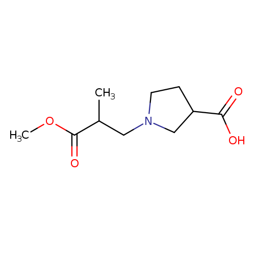 1-(3-Methoxy-2-methyl-3-oxopropyl)pyrrolidine-3-carboxylic acid