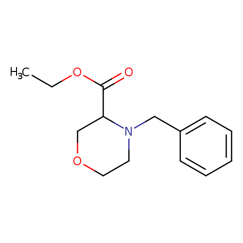 3-Morpholinecarboxylic acid, 4-(phenylmethyl)-, ethyl ester