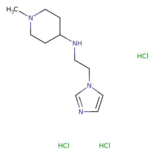 N-[2-(1H-imidazol-1-yl)ethyl]-1-methylpiperidin-4-amine trihydrochloride