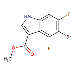 1H-Indole-3-carboxylic acid, 5-bromo-4,6-difluoro-, methyl ester