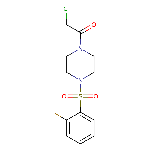 2-chloro-1-[4-(2-fluorobenzenesulfonyl)piperazin-1-yl]ethan-1-one