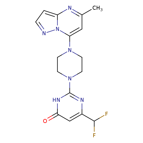 6-(difluoromethyl)-2-(4-{5-methylpyrazolo[1,5-a]pyrimidin-7-yl}piperazin-1-yl)-3,4-dihydropyrimidin-4-one