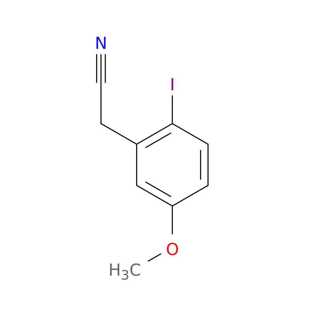 2-(2-iodo-5-methoxyphenyl)acetonitrile