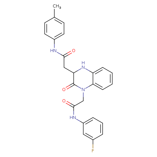 N-(3-fluorophenyl)-2-(3-{[(4-methylphenyl)carbamoyl]methyl}-2-oxo-1,2,3,4-tetrahydroquinoxalin-1-yl)acetamide