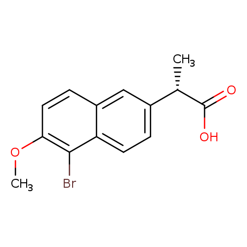 (S)-5-bromo-6-methoxy-alpha-methylnaphthalene-1-acetic acid