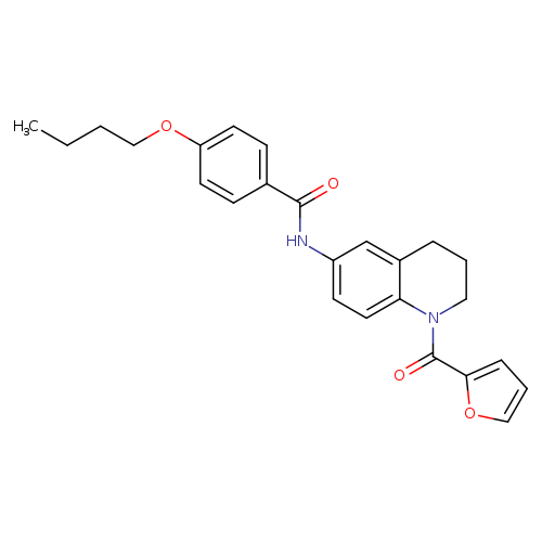 4-butoxy-N-[1-(furan-2-carbonyl)-1,2,3,4-tetrahydroquinolin-6-yl]benzamide