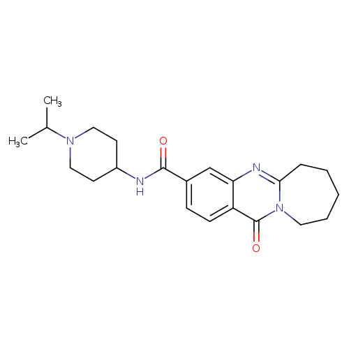 12-oxo-N-[1-(propan-2-yl)piperidin-4-yl]-6H,7H,8H,9H,10H,12H-azepino[2,1-b]quinazoline-3-carboxamide