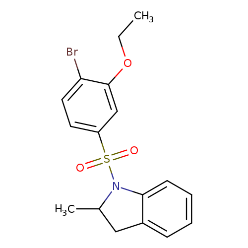 1-(4-bromo-3-ethoxybenzenesulfonyl)-2-methyl-2,3-dihydro-1H-indole