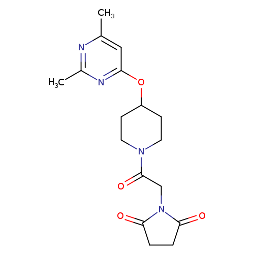 1-(2-{4-[(2,6-dimethylpyrimidin-4-yl)oxy]piperidin-1-yl}-2-oxoethyl)pyrrolidine-2,5-dione