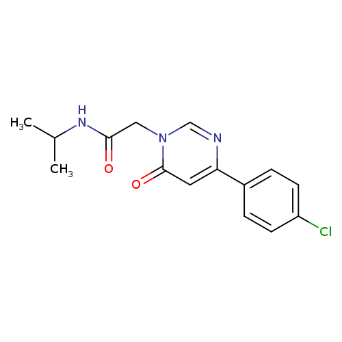 2-[4-(4-chlorophenyl)-6-oxo-1,6-dihydropyrimidin-1-yl]-N-(propan-2-yl)acetamide