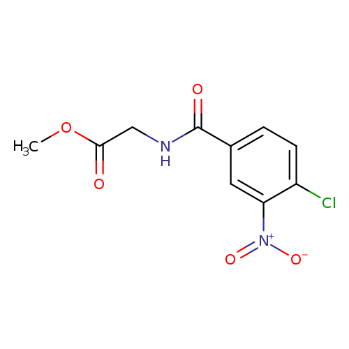 methyl 2-[(4-chloro-3-nitrophenyl)formamido]acetate