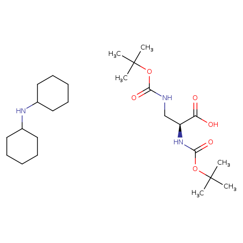 L-Alanine, N-[(1,1-dimethylethoxy)carbonyl]-3-[[(1,1-dimethylethoxy)carbonyl]amino]-, compd. with N-cyclohexylcyclohexanamine (1:1)