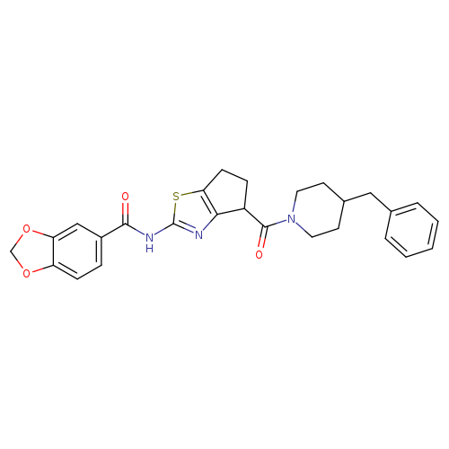 N-[4-(4-benzylpiperidine-1-carbonyl)-4H,5H,6H-cyclopenta[d][1,3]thiazol-2-yl]-2H-1,3-benzodioxole-5-carboxamide