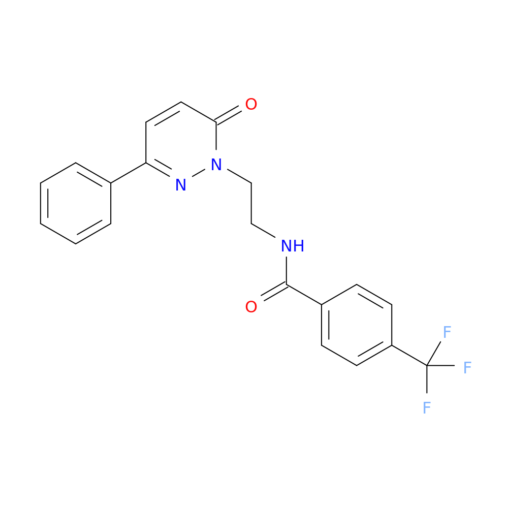 N-[2-(6-oxo-3-phenyl-1,6-dihydropyridazin-1-yl)ethyl]-4-(trifluoromethyl)benzamide