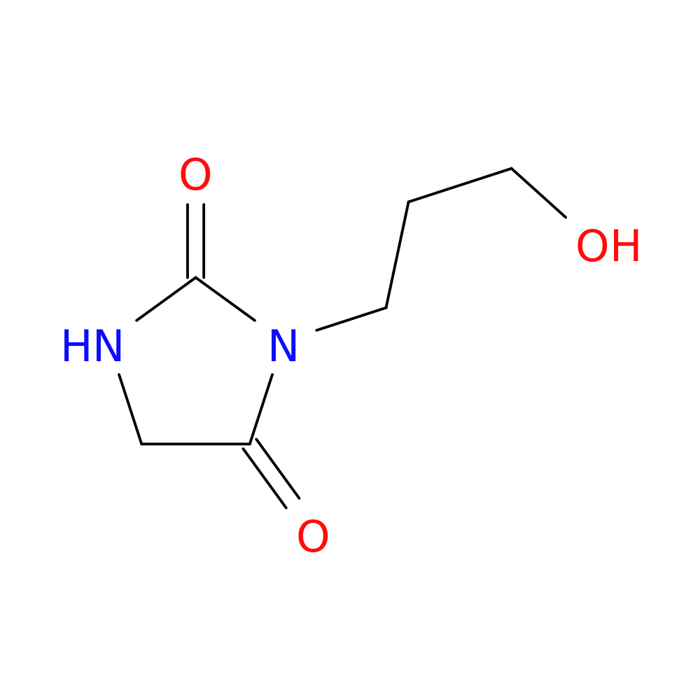 3-(3-hydroxypropyl)imidazolidine-2,4-dione