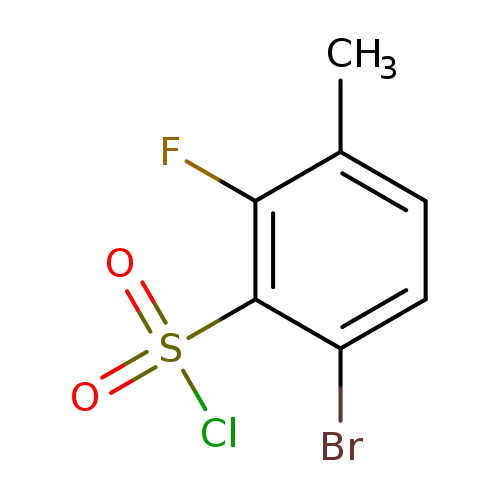 6-bromo-2-fluoro-3-methylbenzene-1-sulfonylchloride