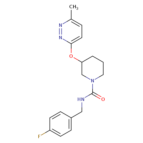 N-[(4-fluorophenyl)methyl]-3-[(6-methylpyridazin-3-yl)oxy]piperidine-1-carboxamide