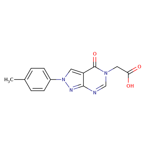 [2-(4-Methylphenyl)-4-oxo-2,4-dihydro-5h-pyrazolo[3,4-d]pyrimidin-5-yl]acetic acid