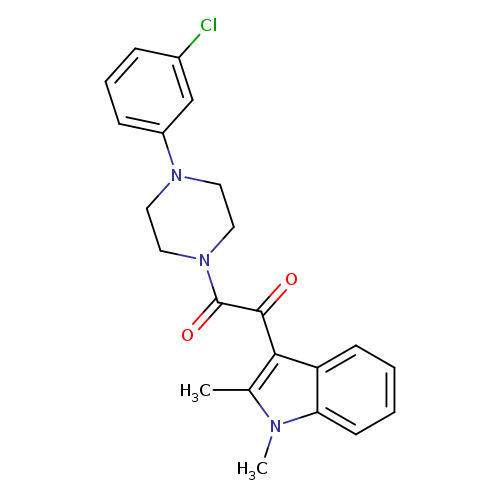 1-[4-(3-chlorophenyl)piperazin-1-yl]-2-(1,2-dimethyl-1H-indol-3-yl)ethane-1,2-dione